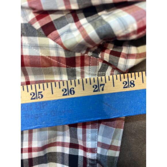 Orvis Plaid Long Sleeve Button Down Shirt (Men's XL) Red/White - Picture 5 of 6